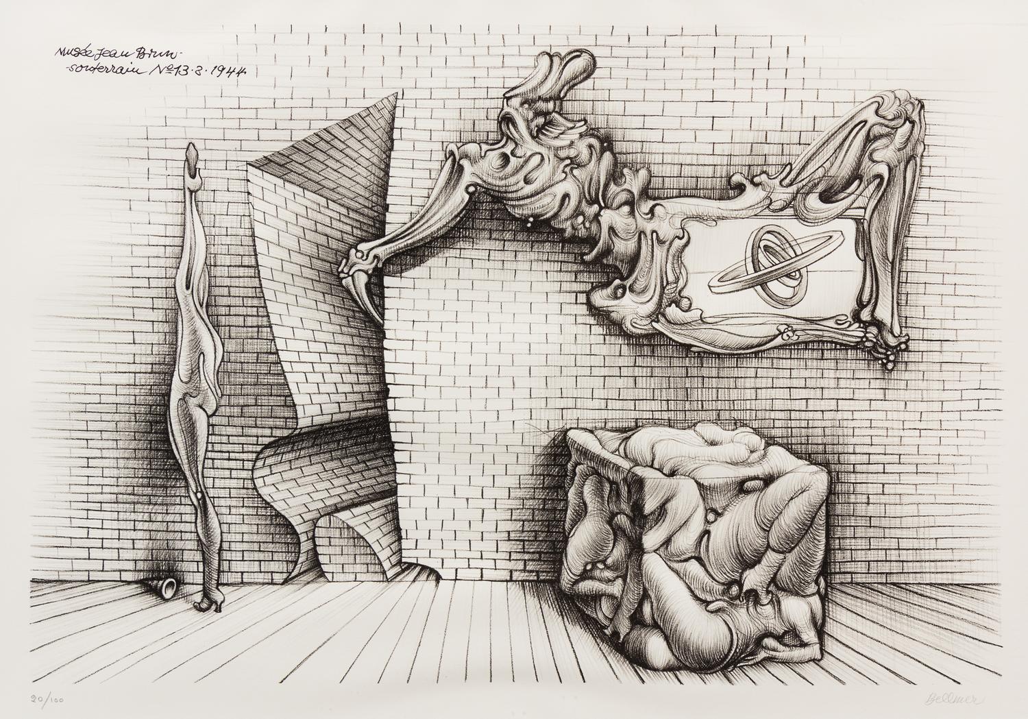 Hans Bellmer, (German, 1902–1975), Souterrain No. 13, c. 1965