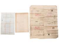 [MAPS & ATLASES -- CHICAGO]. A large group of maps, blueprints, and bonds of Chicago real estate and land development, comprising: