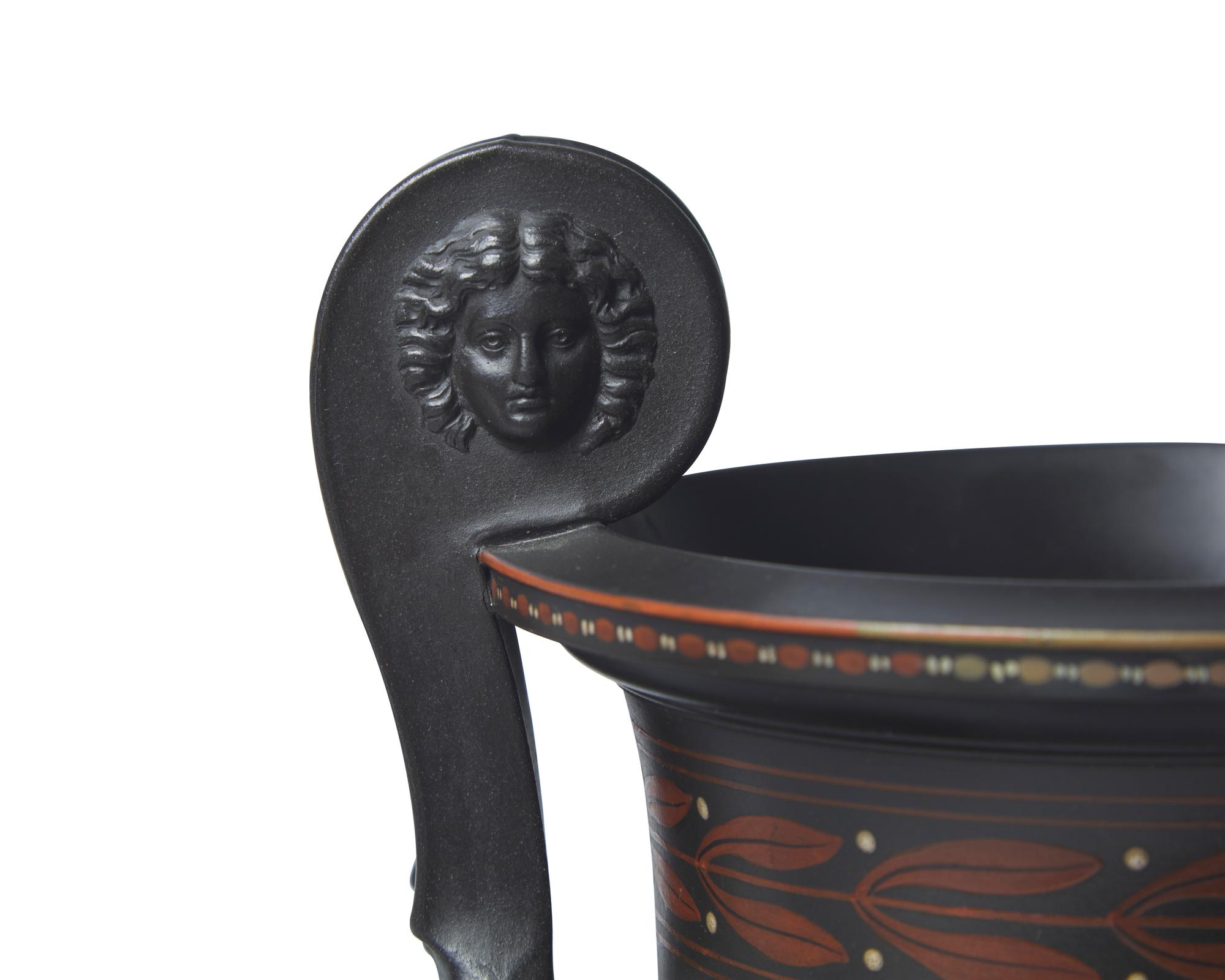 A Wedgwood Black Basalt Grecian Style Vase