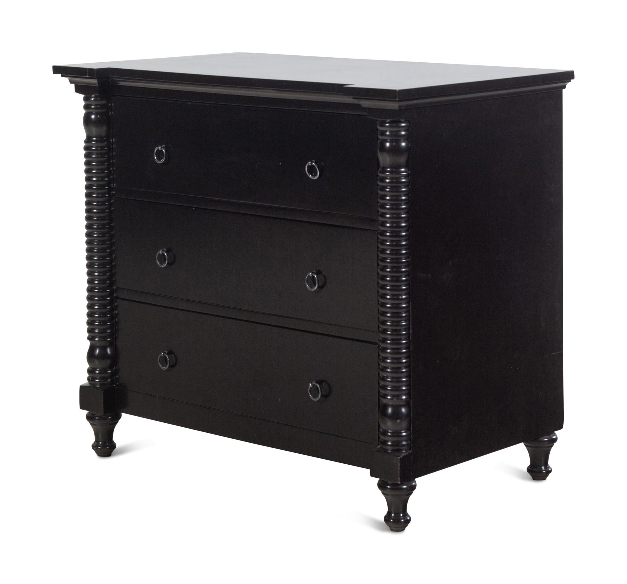 A Contemporary Ebonized Nightstand