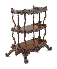 An Irish Carved Mahogany Etagere
