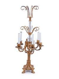 A Neoclassical Gilt Bronze Six-Light Candelabrum