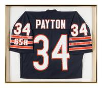 A Walter Payton Signed Autograph Chicago Bears Football Jersey (Beckett Authentication Services BAS Certified),
