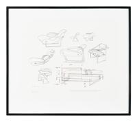 First sketches for Day bed and Non Conformist for ClassiCon, 1983