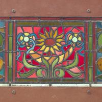 An American Stained Glass Window Panel