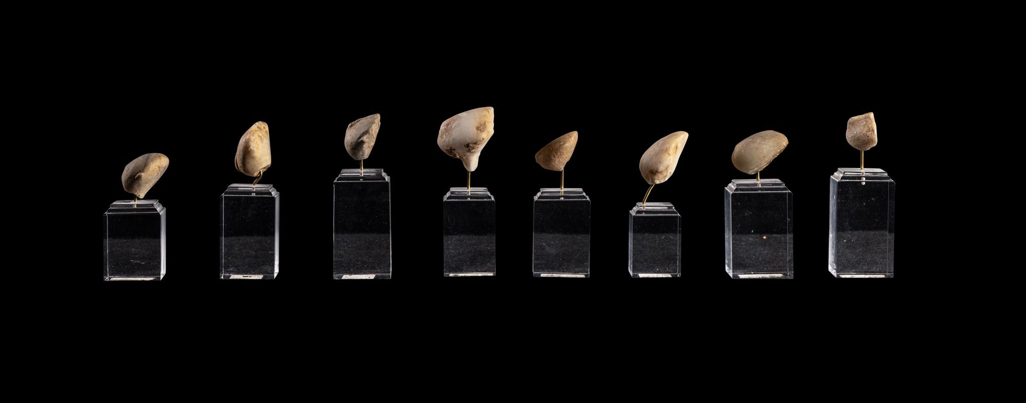 A Group of Eight Anatolian Marble Heads