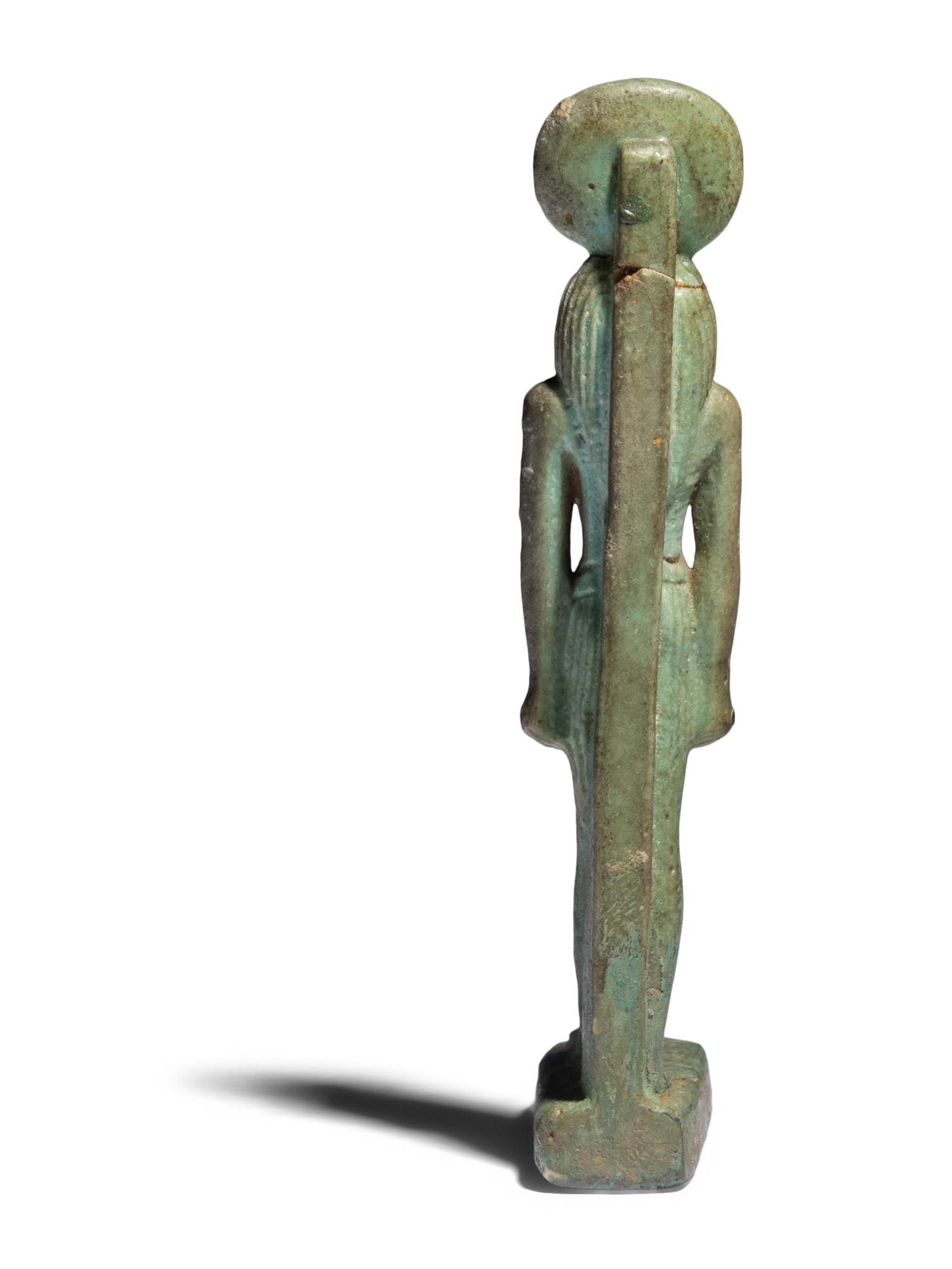 An Egyptian Faience Horus Amulet