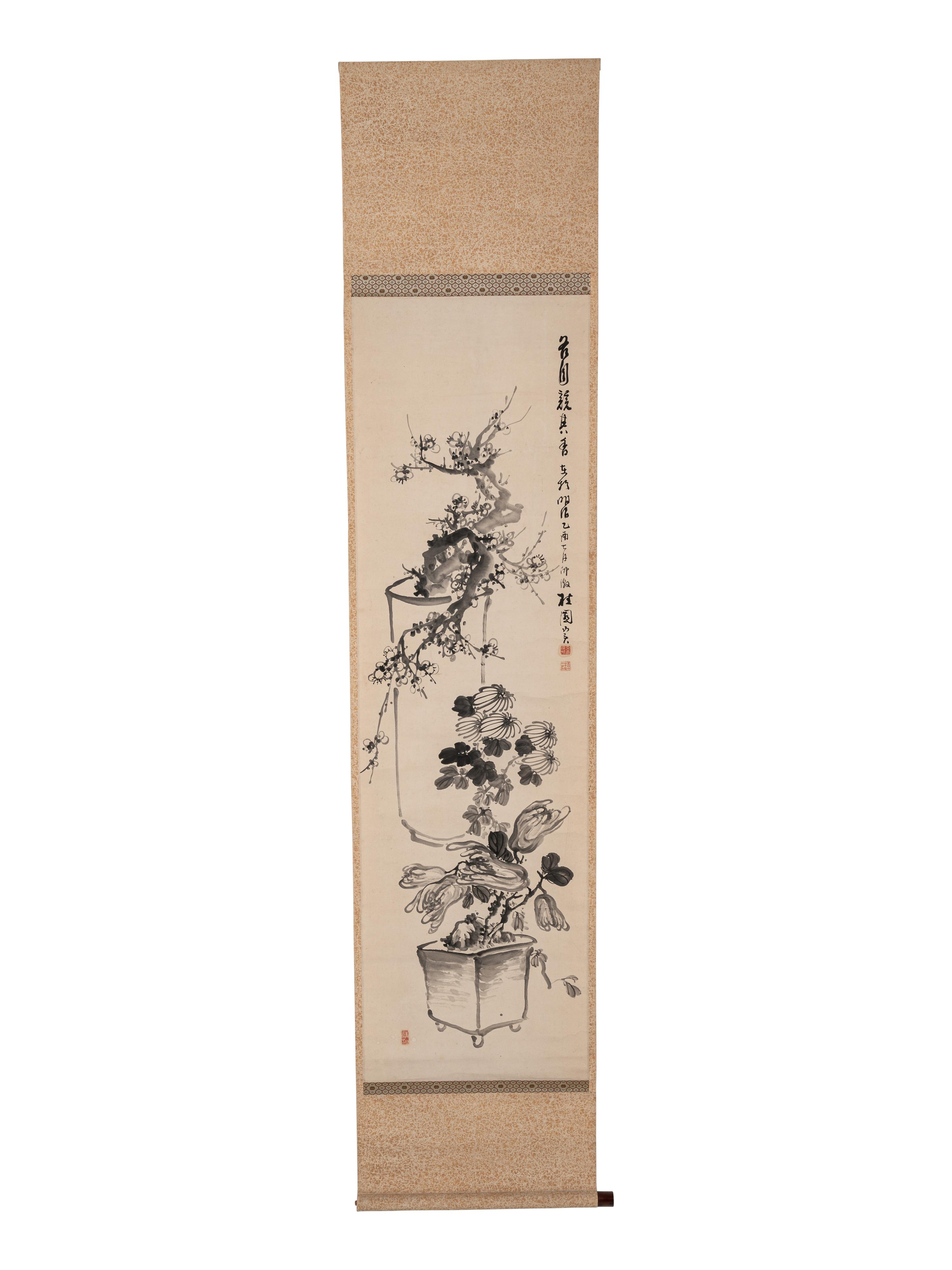 Two Chinese Hanging Scrolls