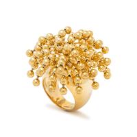 CARTIER, 'NOUVELLE VAGUE' PERRUQUÉ YELLOW GOLD RING