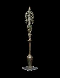 A Luristan Bronze Standard Finial with the Master of the Animals