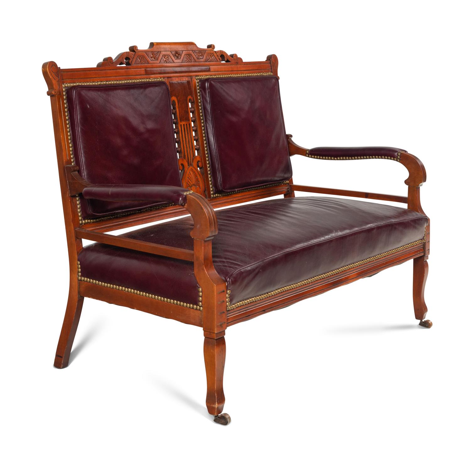 An American Walnut Settee