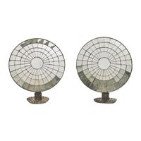 A Pair of Mirrored Tinware Sconces