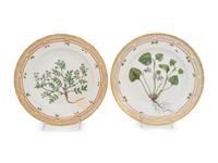 A Set of Ten Royal Copenhagen Flora Danica Dinner Plates