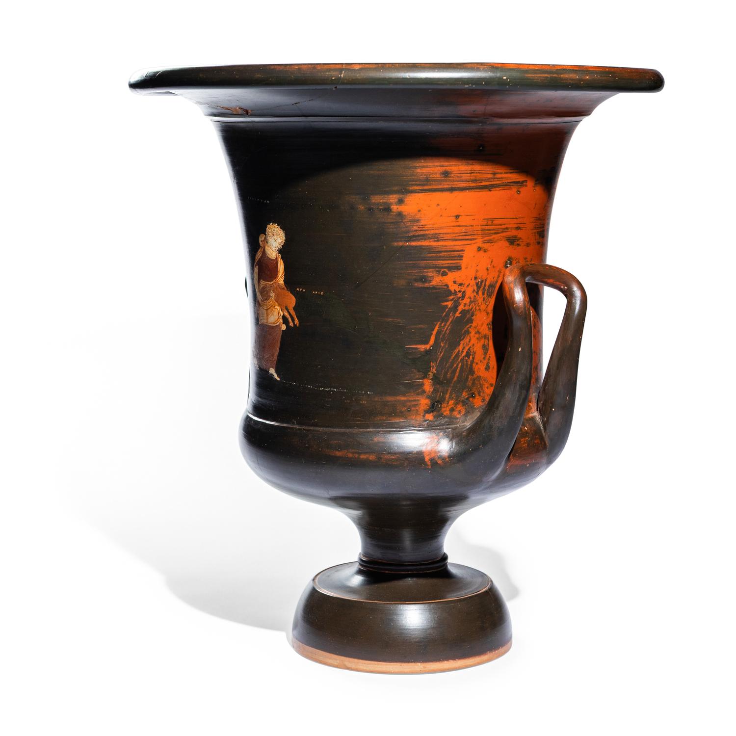 An Apulian Gnathian-Ware Calyx-Krater