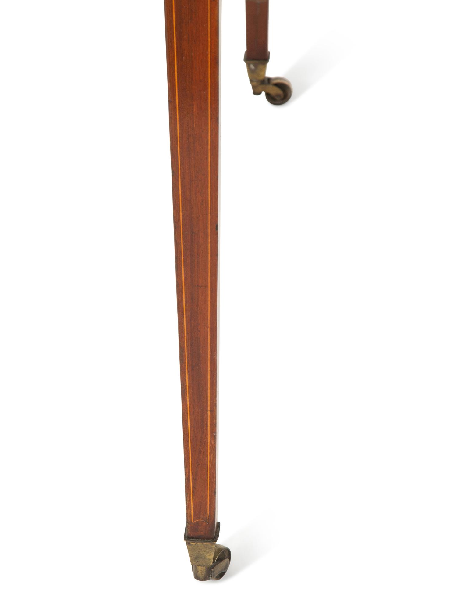 A George III Satinwood Inlaid Mahogany Pembroke Table