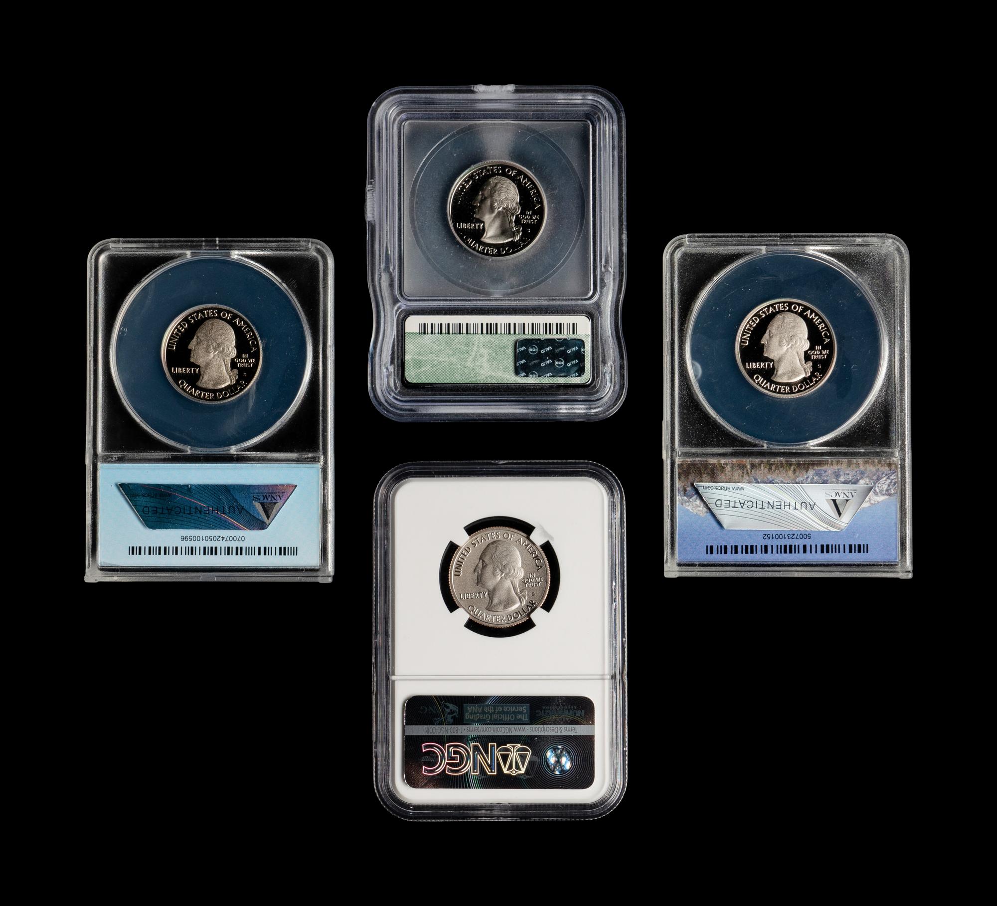 A Very Large Collection of Statehood, Territory and America the Beautiful 25c Clad Mint Coins and Proofs
