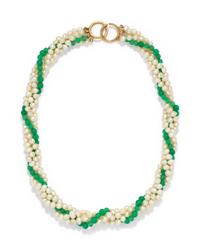 TIFFANY & CO., PALOMA PICASSO, CULTURED PEARL AND CHRYSOPRASE TORSADE NECKLACE
