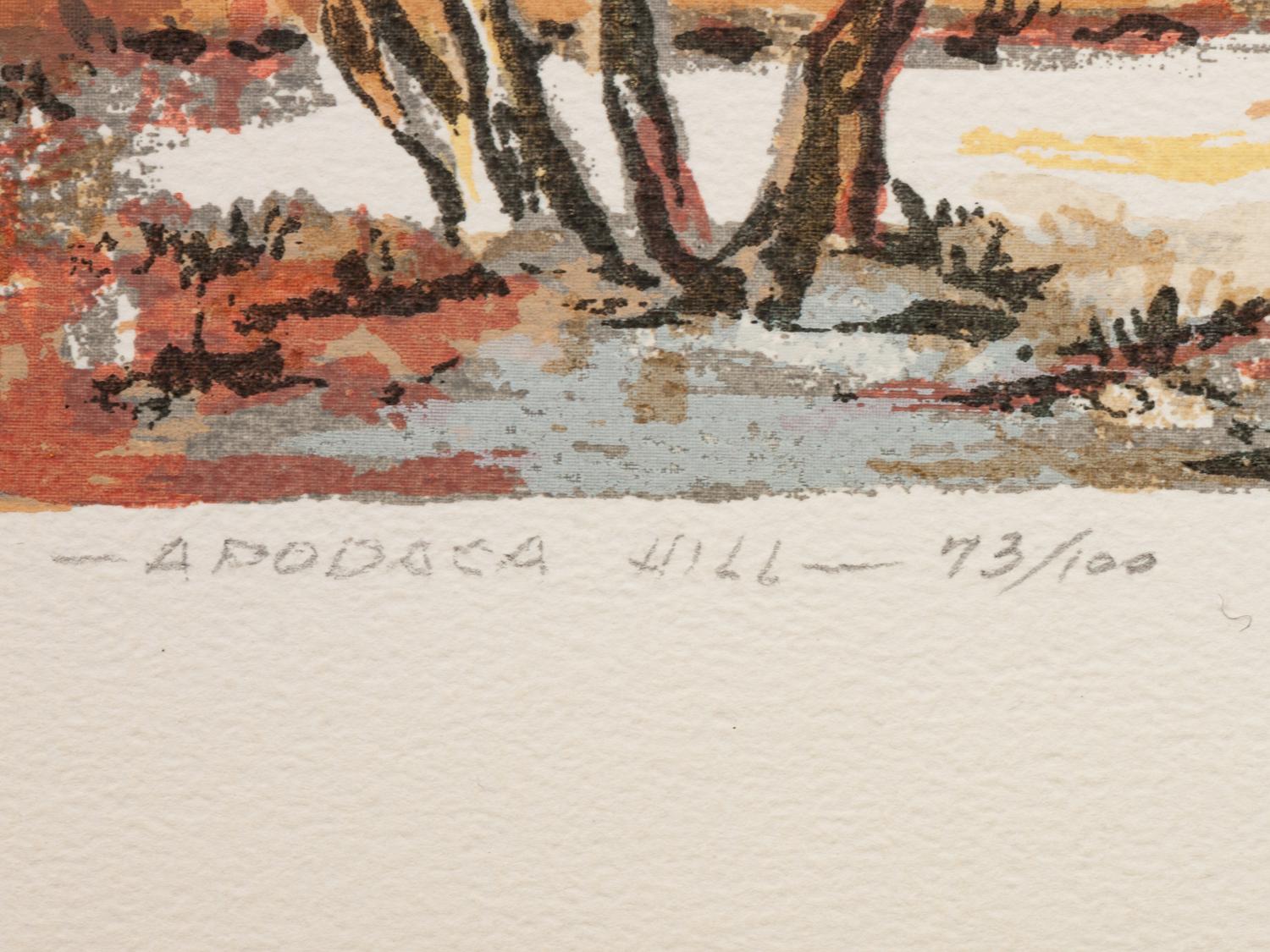 Five Works: October Color , edition 96/130; Lodge Pole Pine , edition 44/125; Apodaca Hill , edition 73/100; Cloud Shadows , edition 77/140; Stoney Creek , edition 68/130