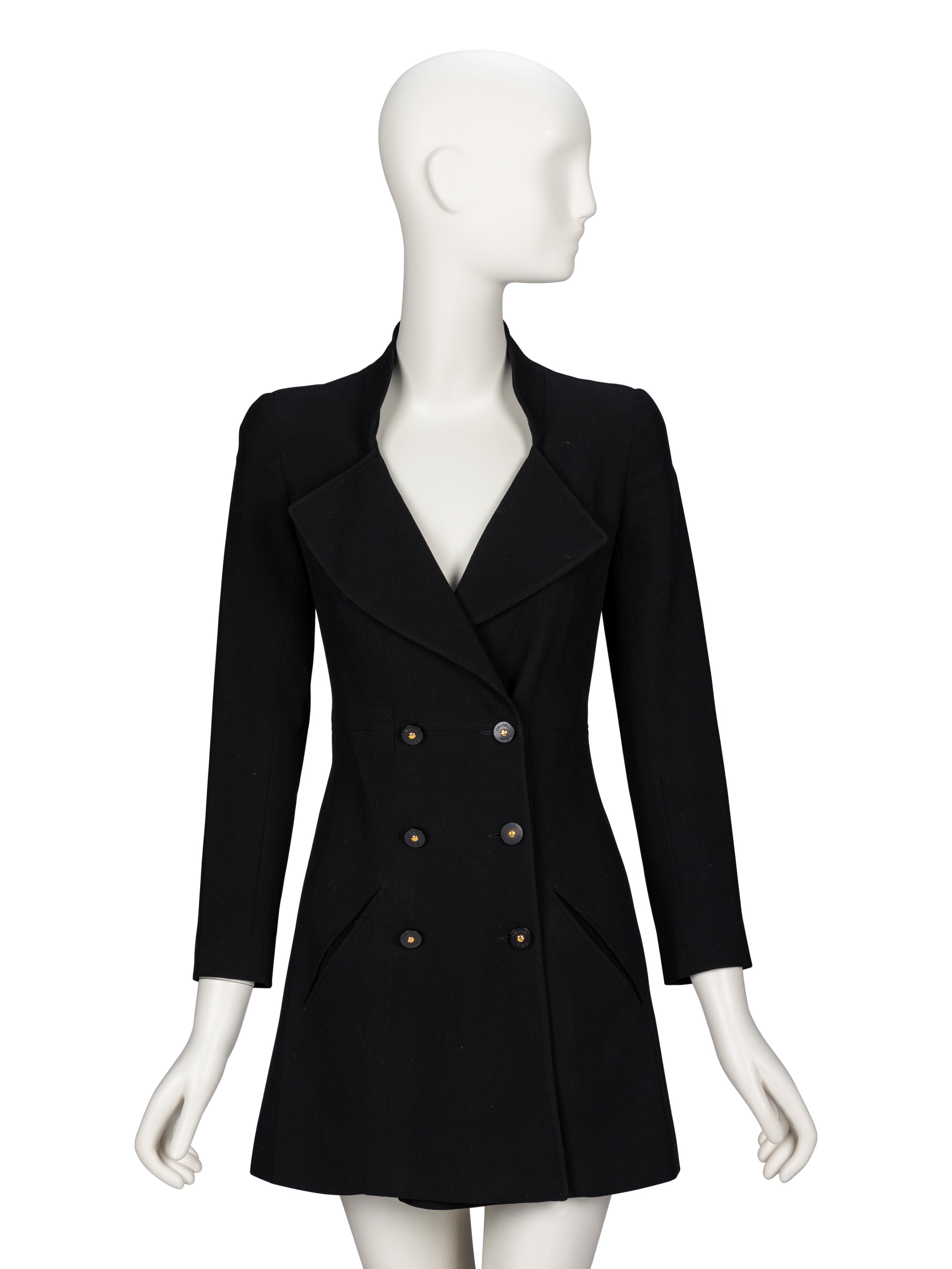 Chanel, Black Blazer Minidress