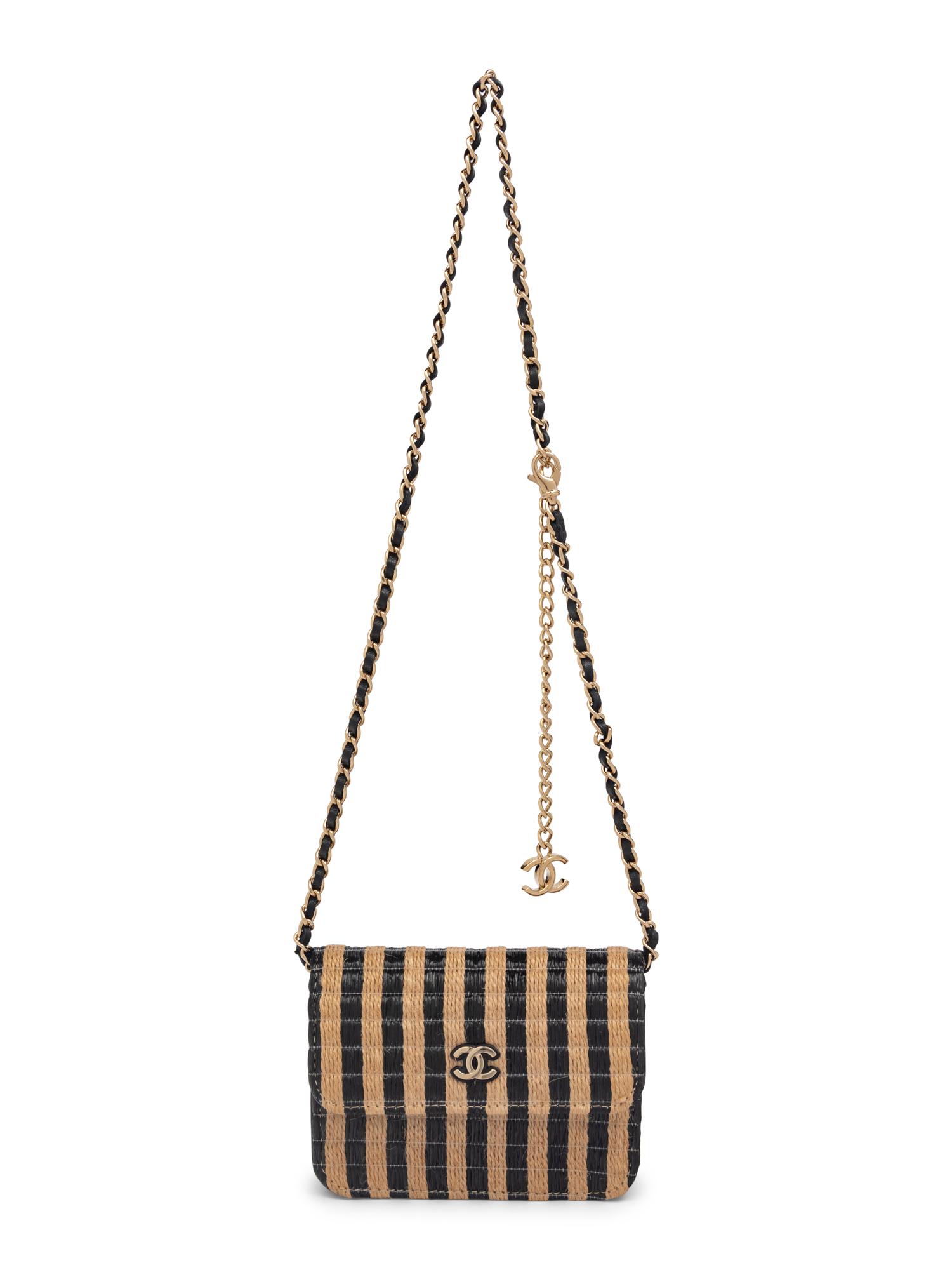 CHANEL RAFFIA MINI BELT BAG