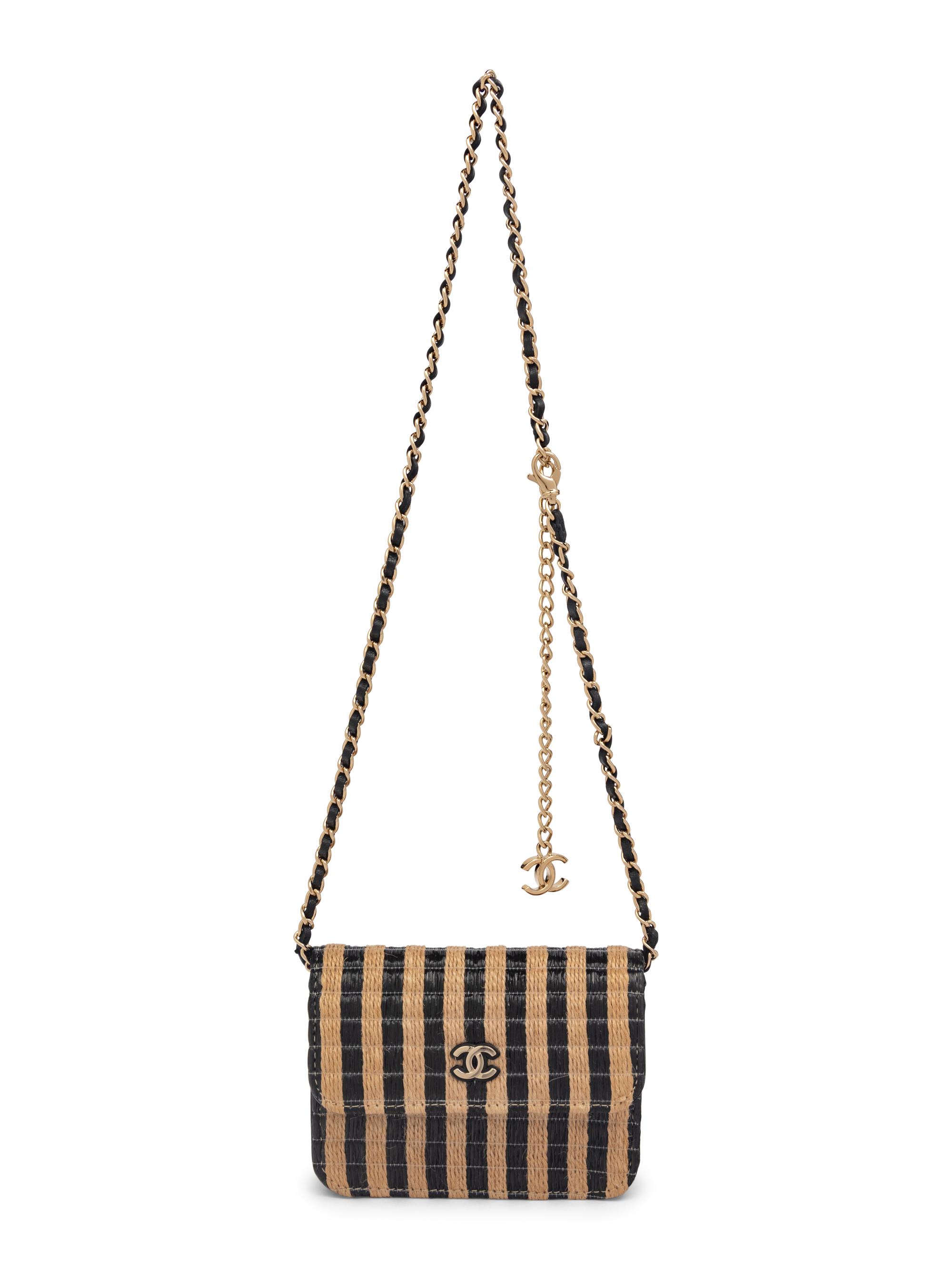 CHANEL RAFFIA MINI BELT BAG
