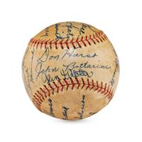 A 1936 Los Angeles Angels Team Signed Autograph Baseball