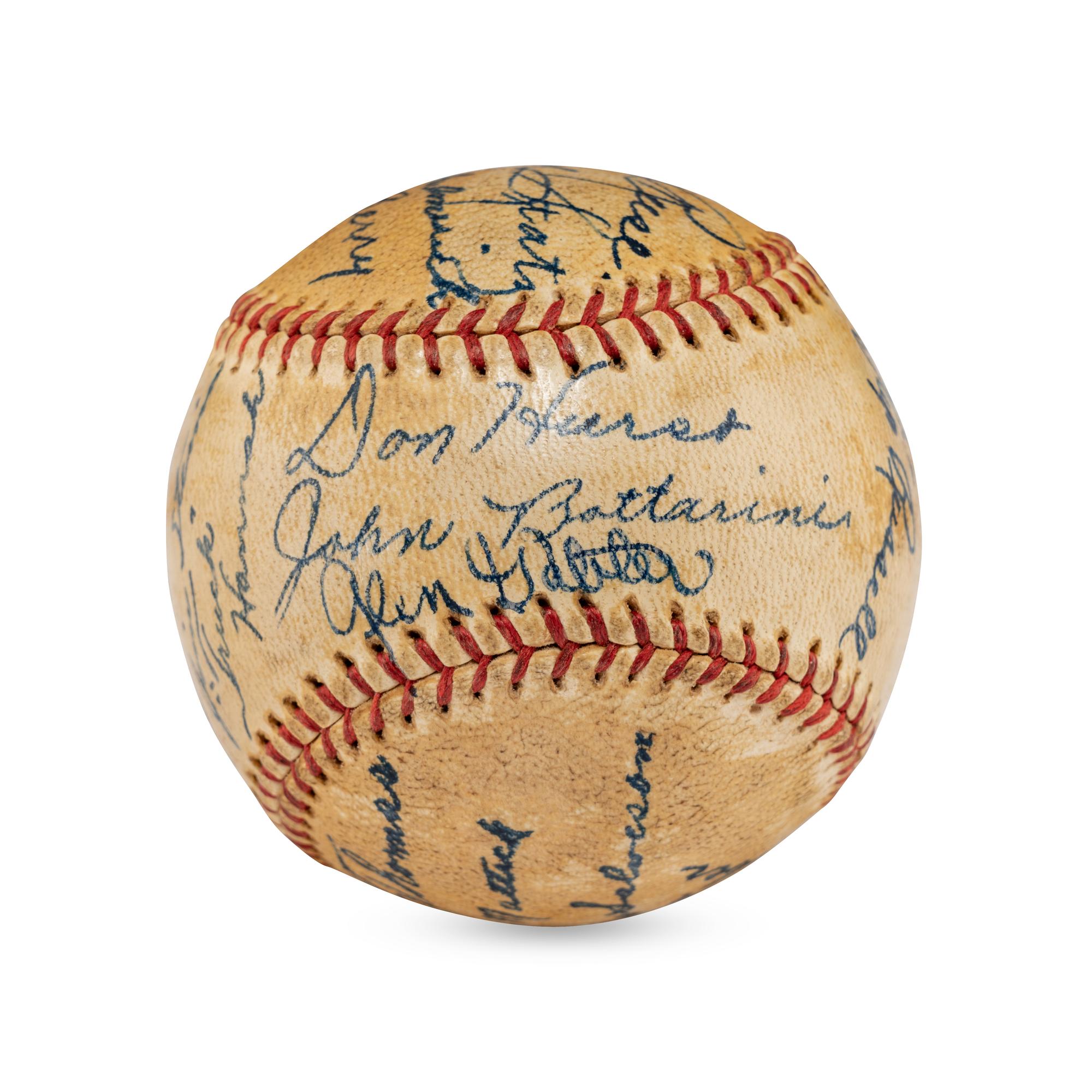A 1936 Los Angeles Angels Team Signed Autograph Baseball