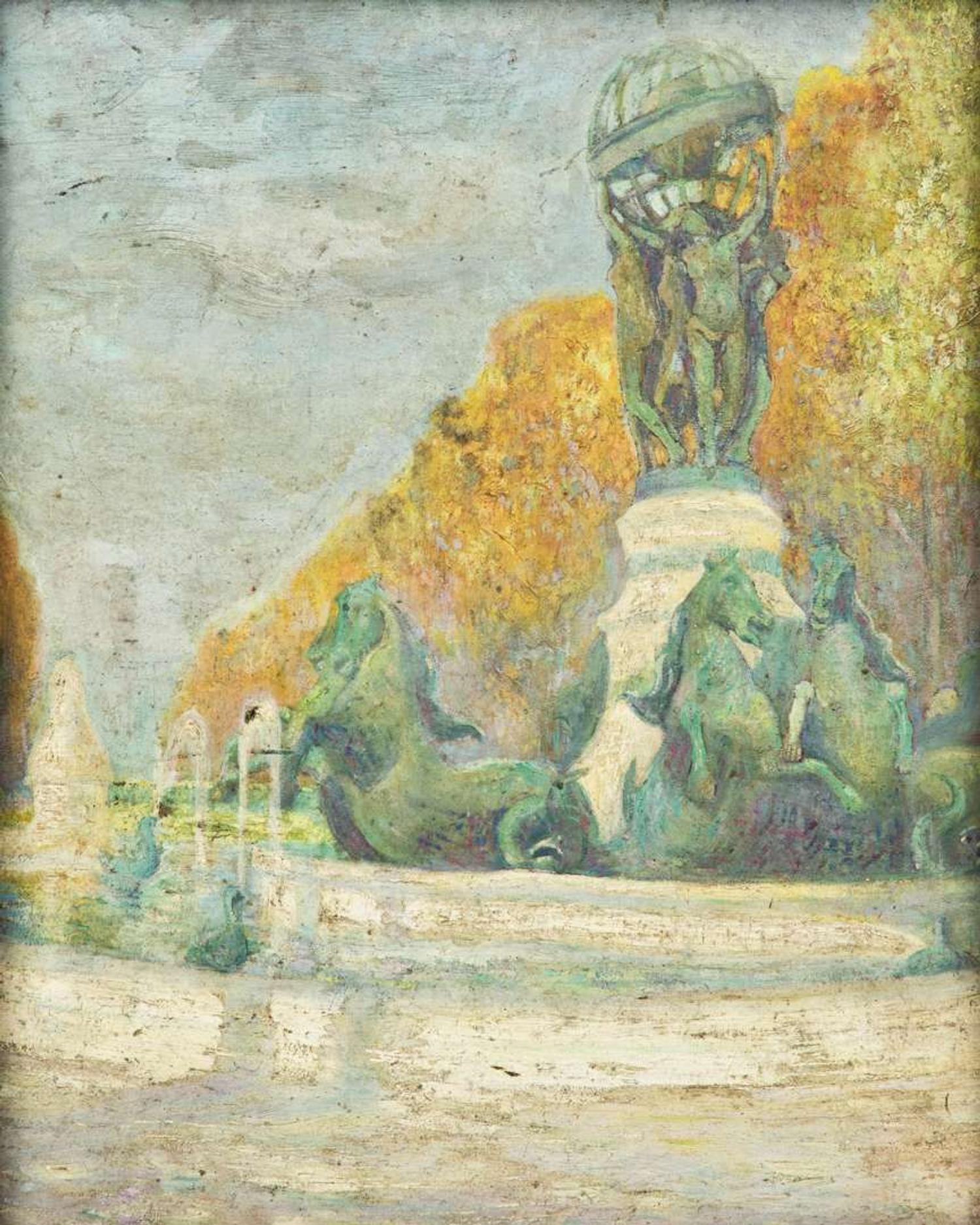 Manuel Azadigian (Armenian/American, 1901-1924) - Fontaine de l'Observatoire, Paris