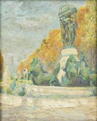 Manuel Azadigian (Armenian/American, 1901-1924) - Fontaine de l'Observatoire, Paris