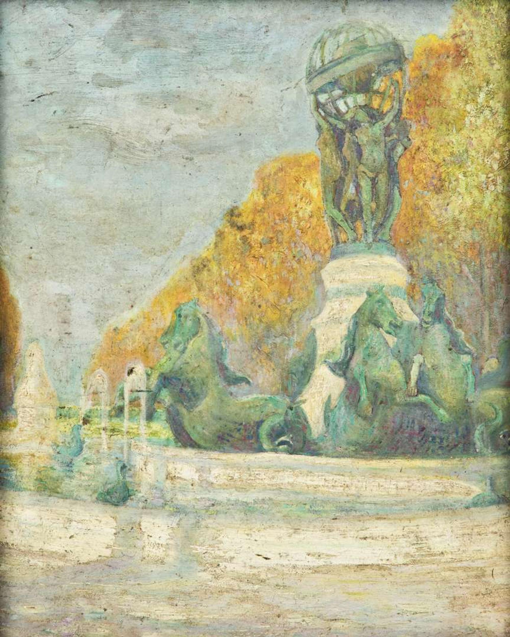 Manuel Azadigian (Armenian/American, 1901-1924) - Fontaine de l'Observatoire, Paris