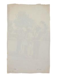 [NATIVE AMERICANS]. 8 photographs, incl. cyanotype of Native Americans attributed to Edward CURTIS.