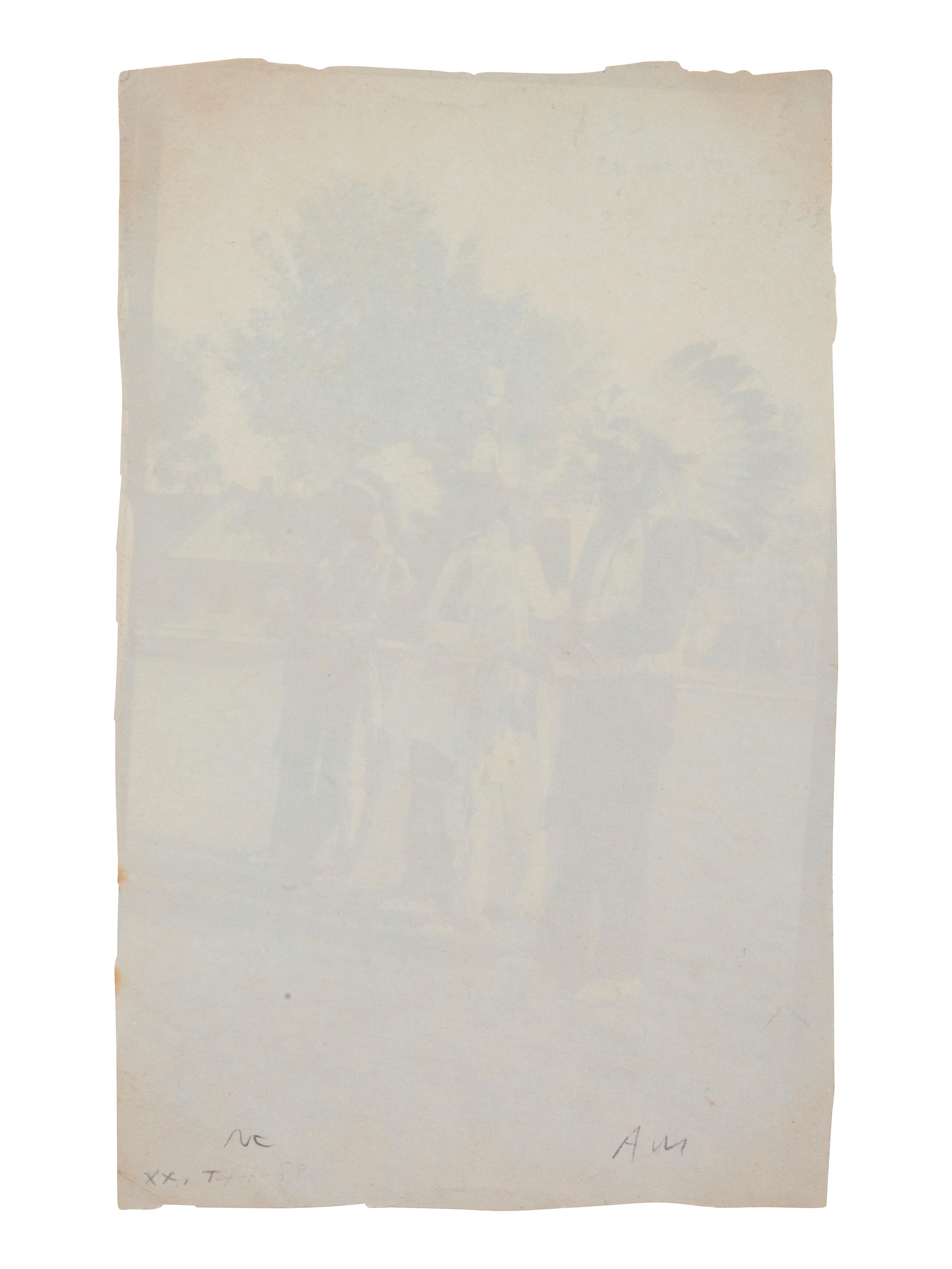 [NATIVE AMERICANS]. 8 photographs, incl. cyanotype of Native Americans attributed to Edward CURTIS.