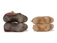 Plains Beaded Hide Moccasins