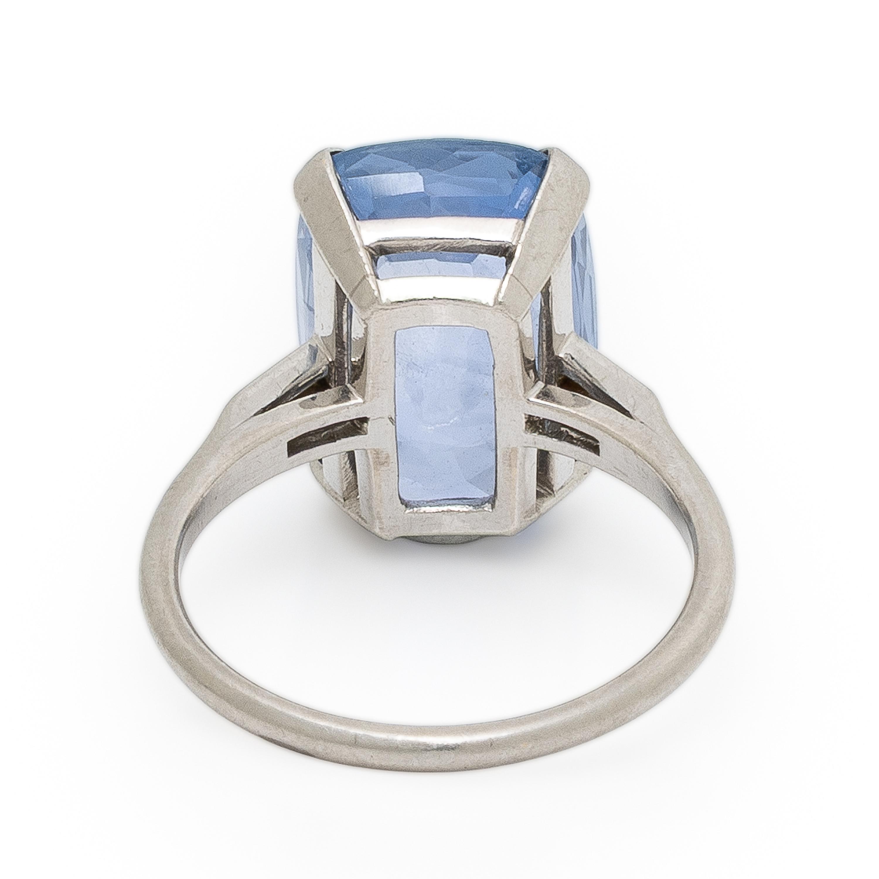 Ceylon Sapphire and Diamond Ring