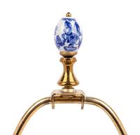 A Chinese Blue and White Porcelain Baluster Vase Mounted as a Lamp