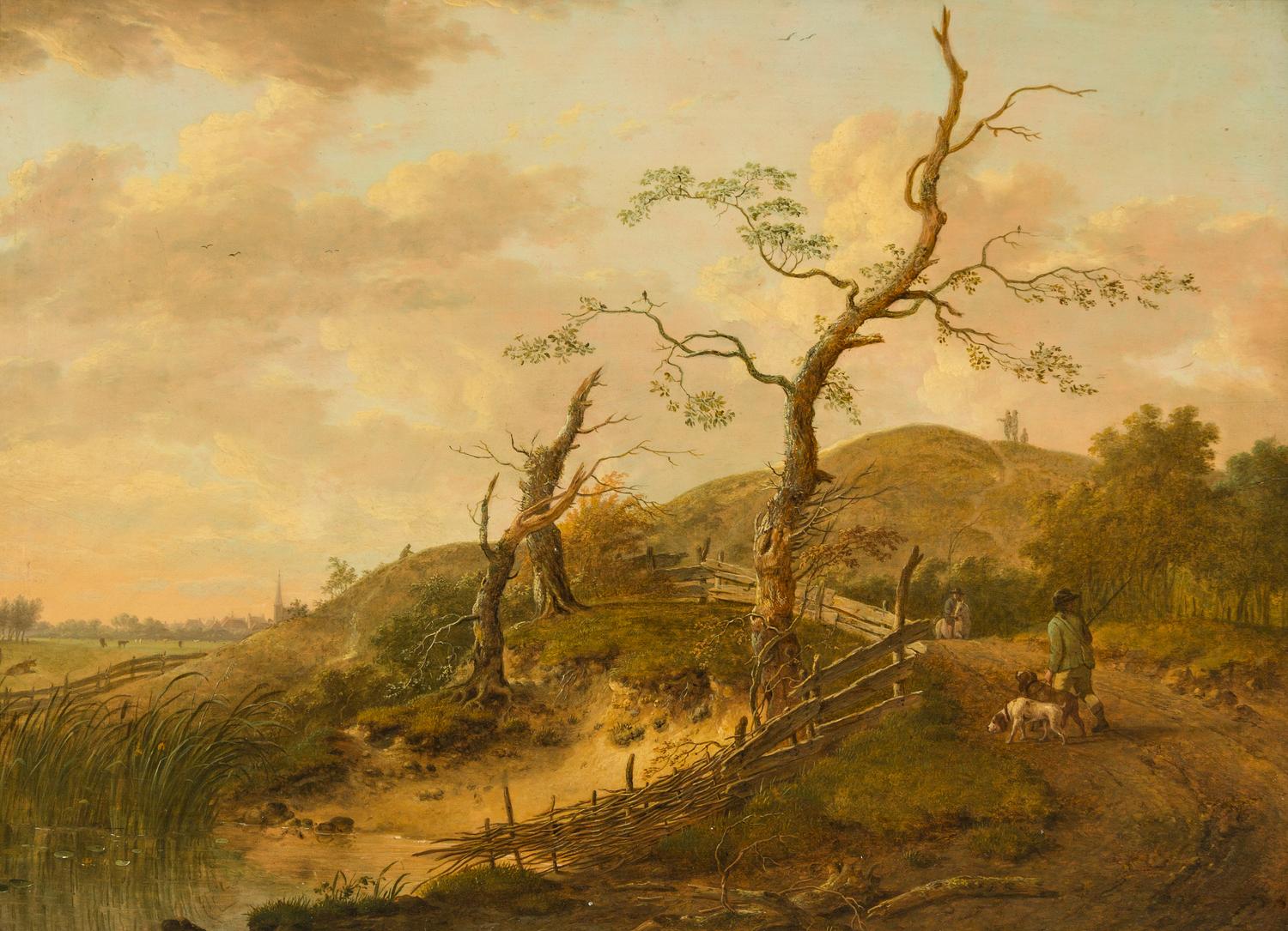 Attributed to Thomas Gainsborough, (British, 1827-1788), Landscape with Figures