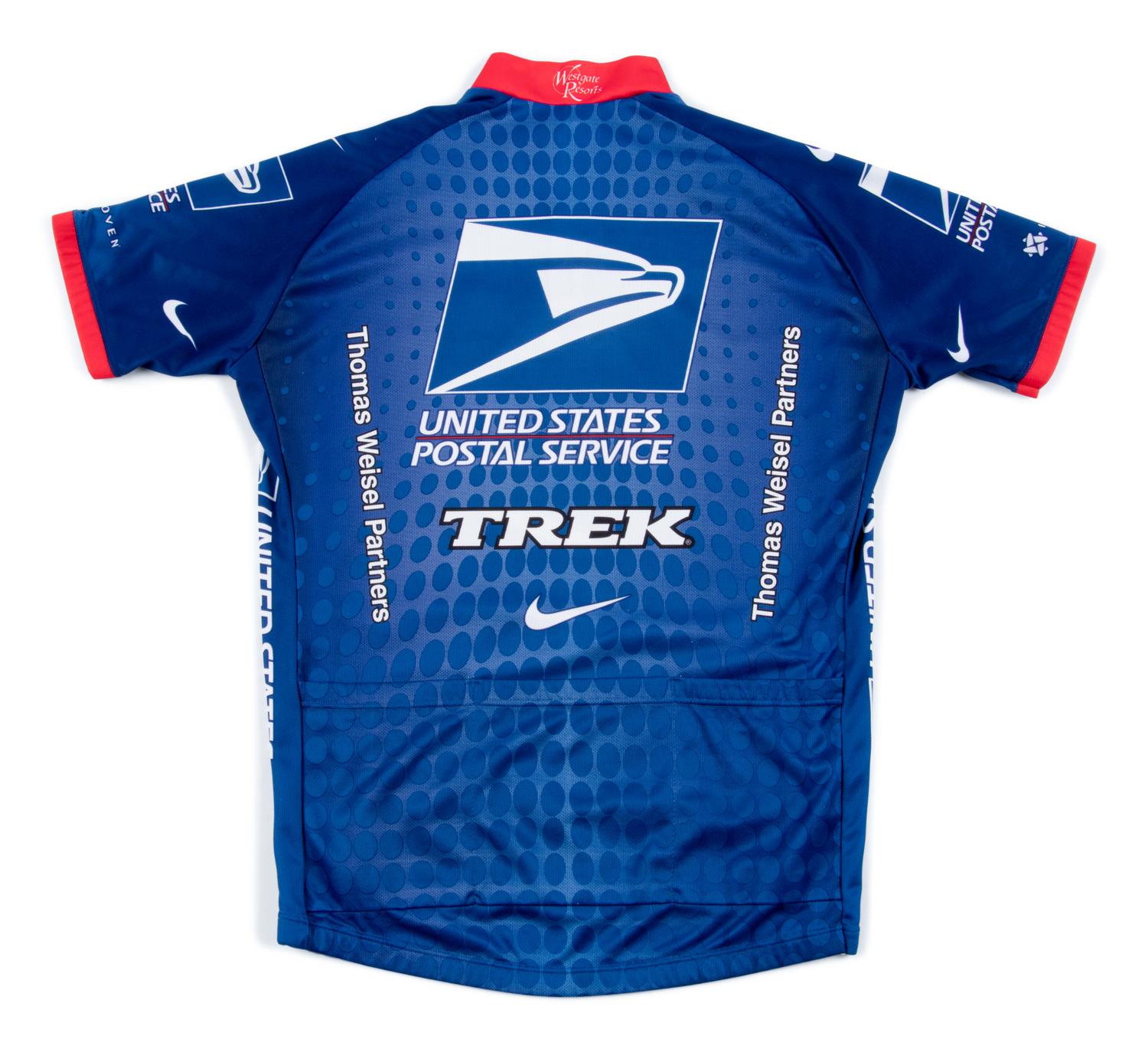 A Lance Armstrong Signed USPS Cycle Team Jersey,