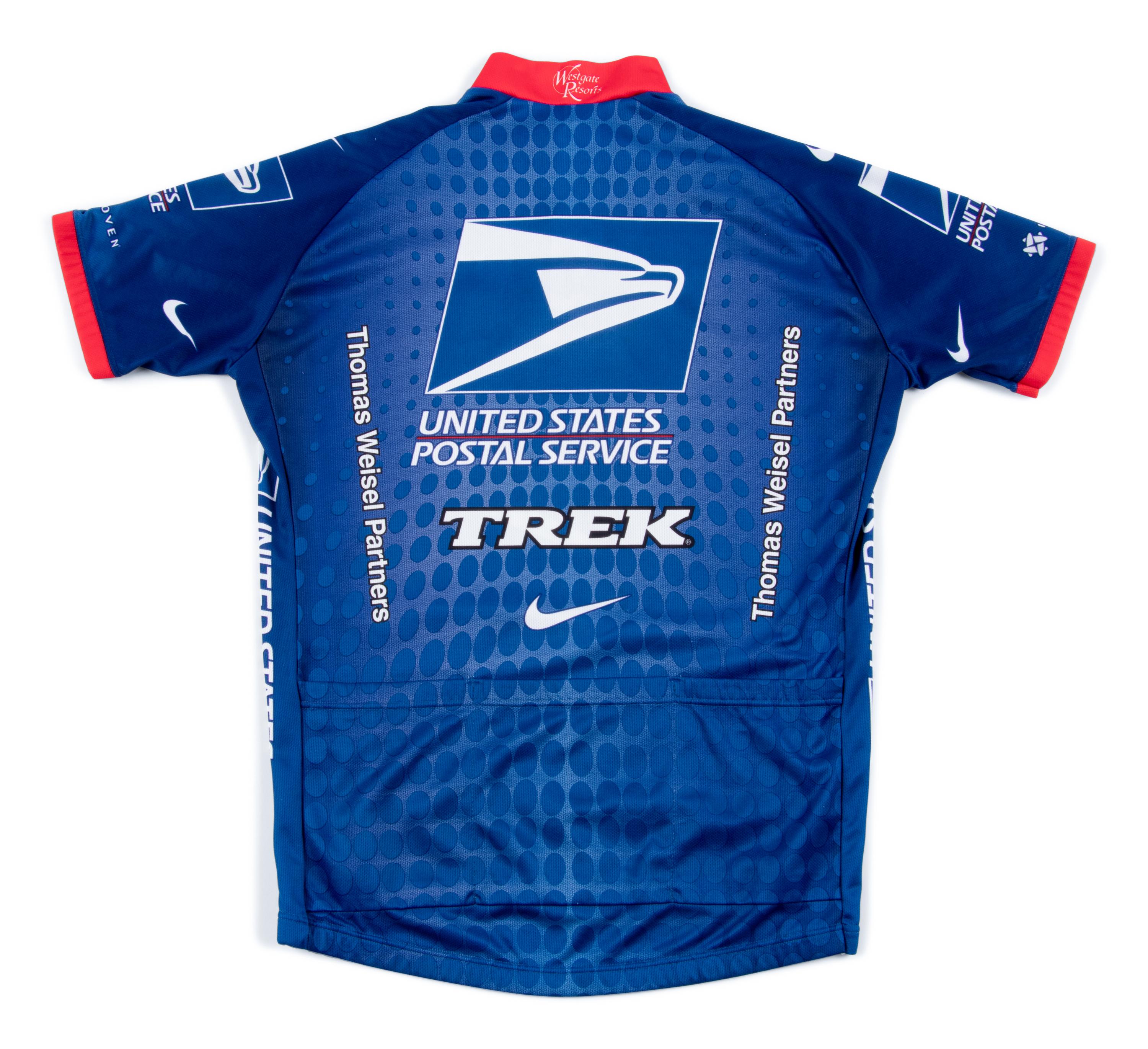 A Lance Armstrong Signed USPS Cycle Team Jersey,