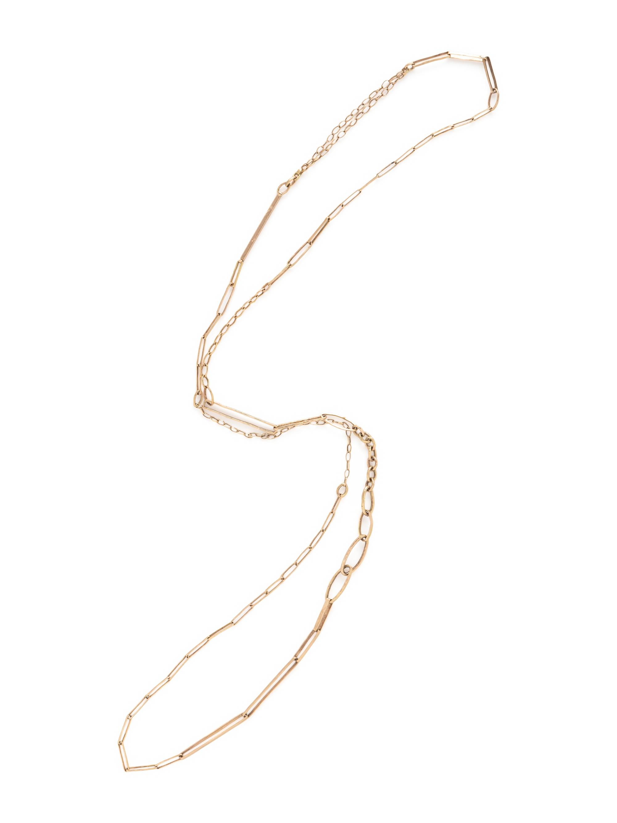 SARAH MACFADDEN, BICOLOR GOLD 'EMPRESS' NECKLACE