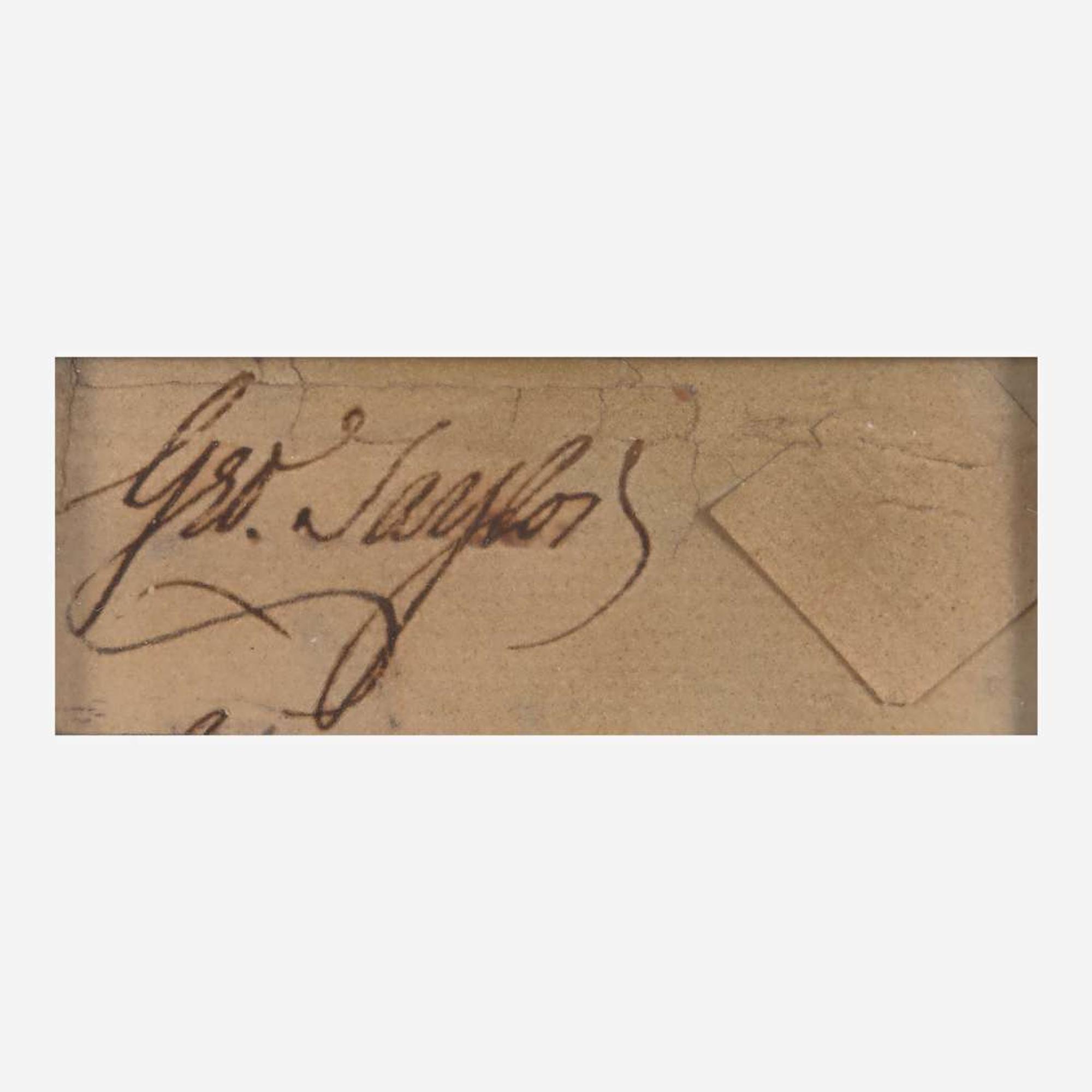 [Declaration of Independence] [Pennsylvania] Taylor, George Cut Signature