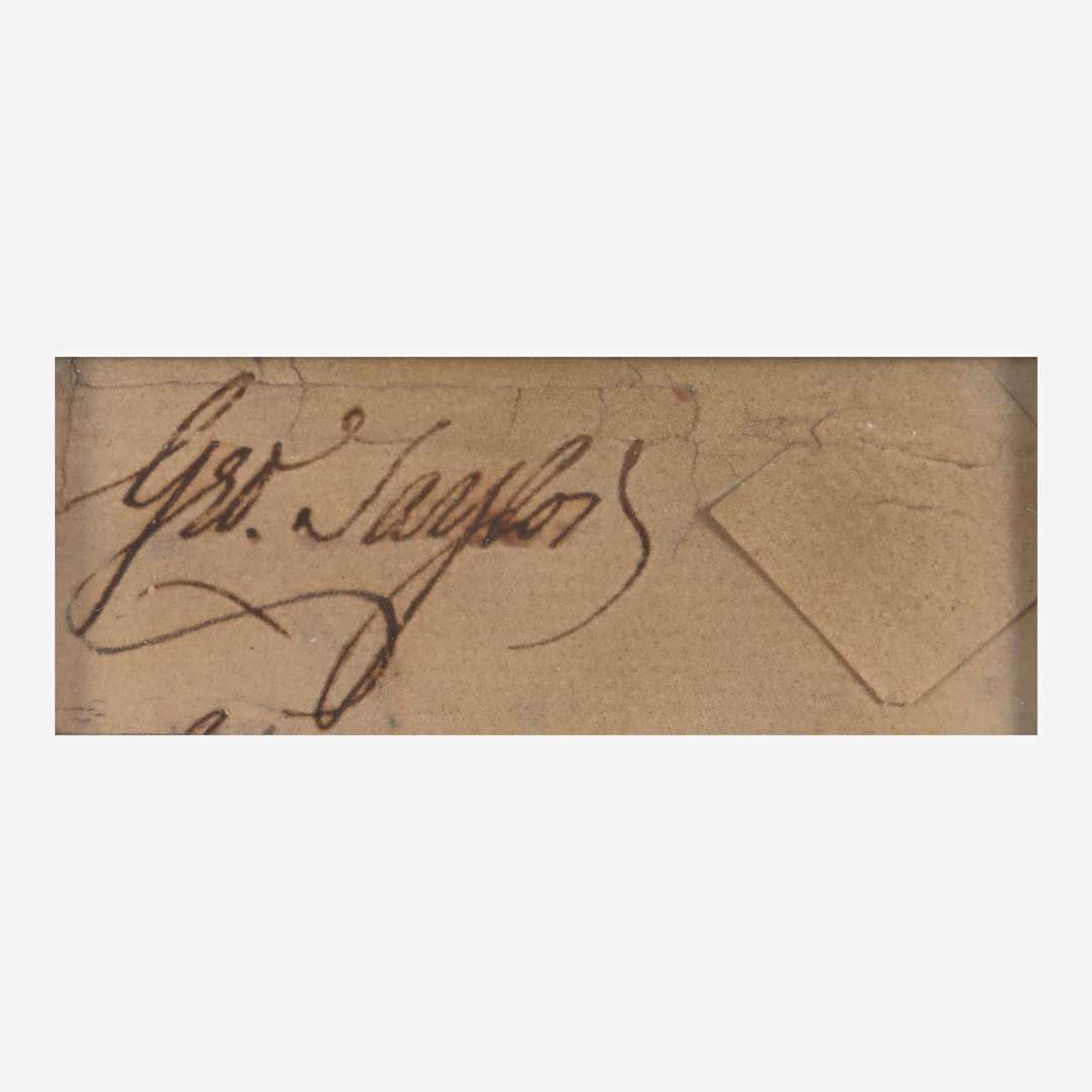 [Declaration of Independence] [Pennsylvania] Taylor, George Cut Signature