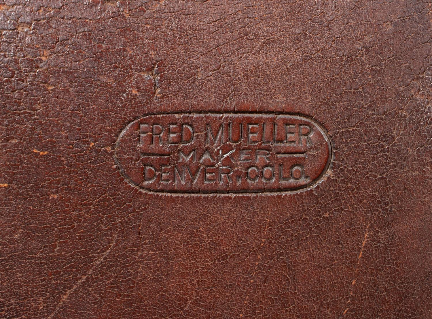 Vintage Western Saddle by Fred Mueller, Denver, Colorado