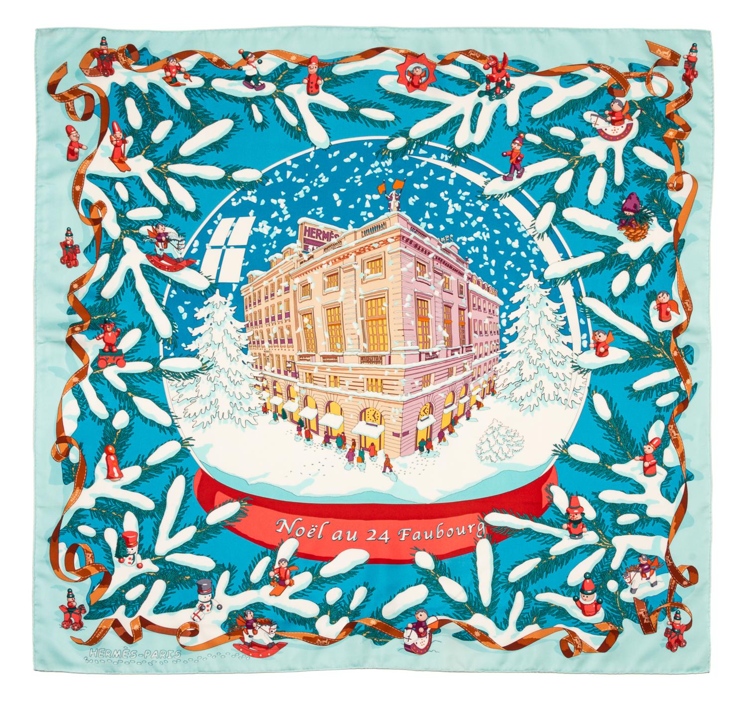 An Hermes 90cm Silk Scarf, 36"x36".