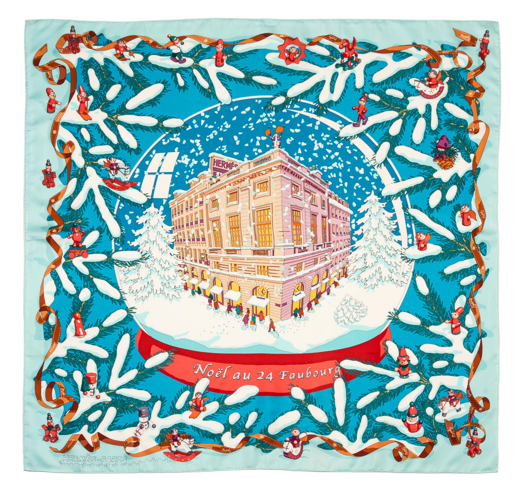 An Hermes 90cm Silk Scarf, 36"x36".