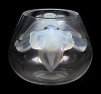 A Lalique Orchidee Vase
