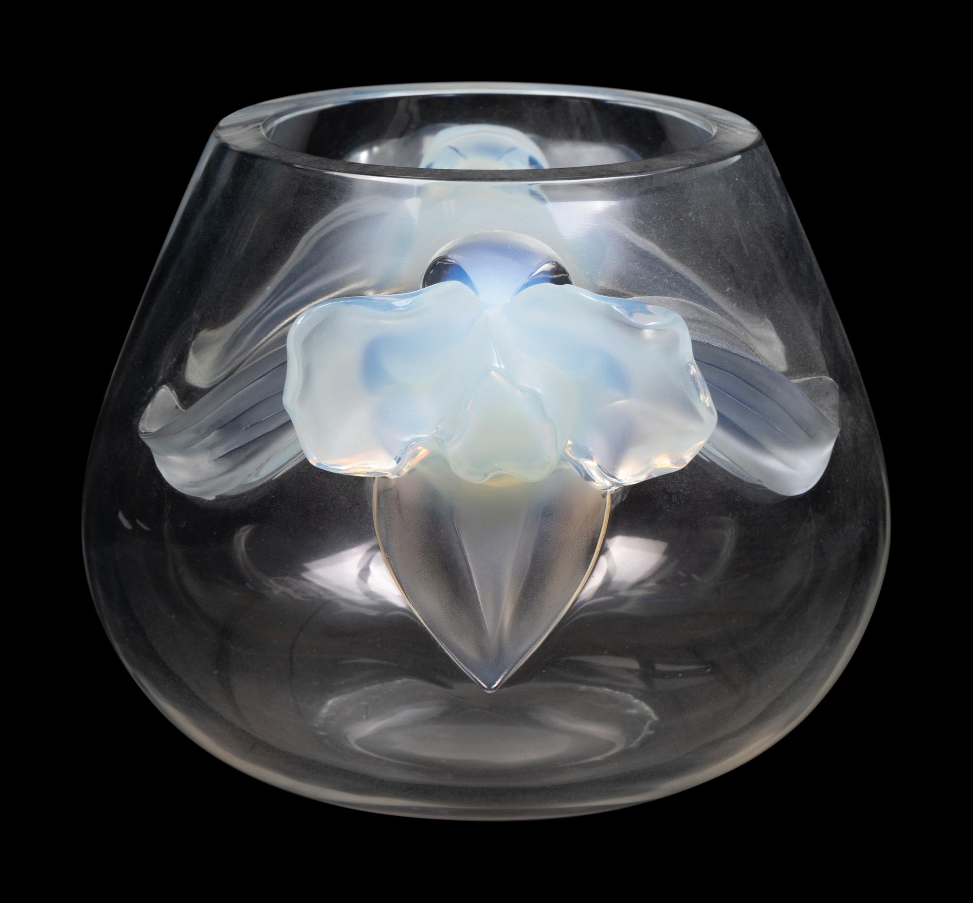 A Lalique Orchidee Vase