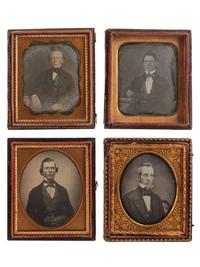 [EARLY PHOTOGRAPHY]. A group of 21 daguerreotype portraits of distinguished gentlemen of various ages, including: