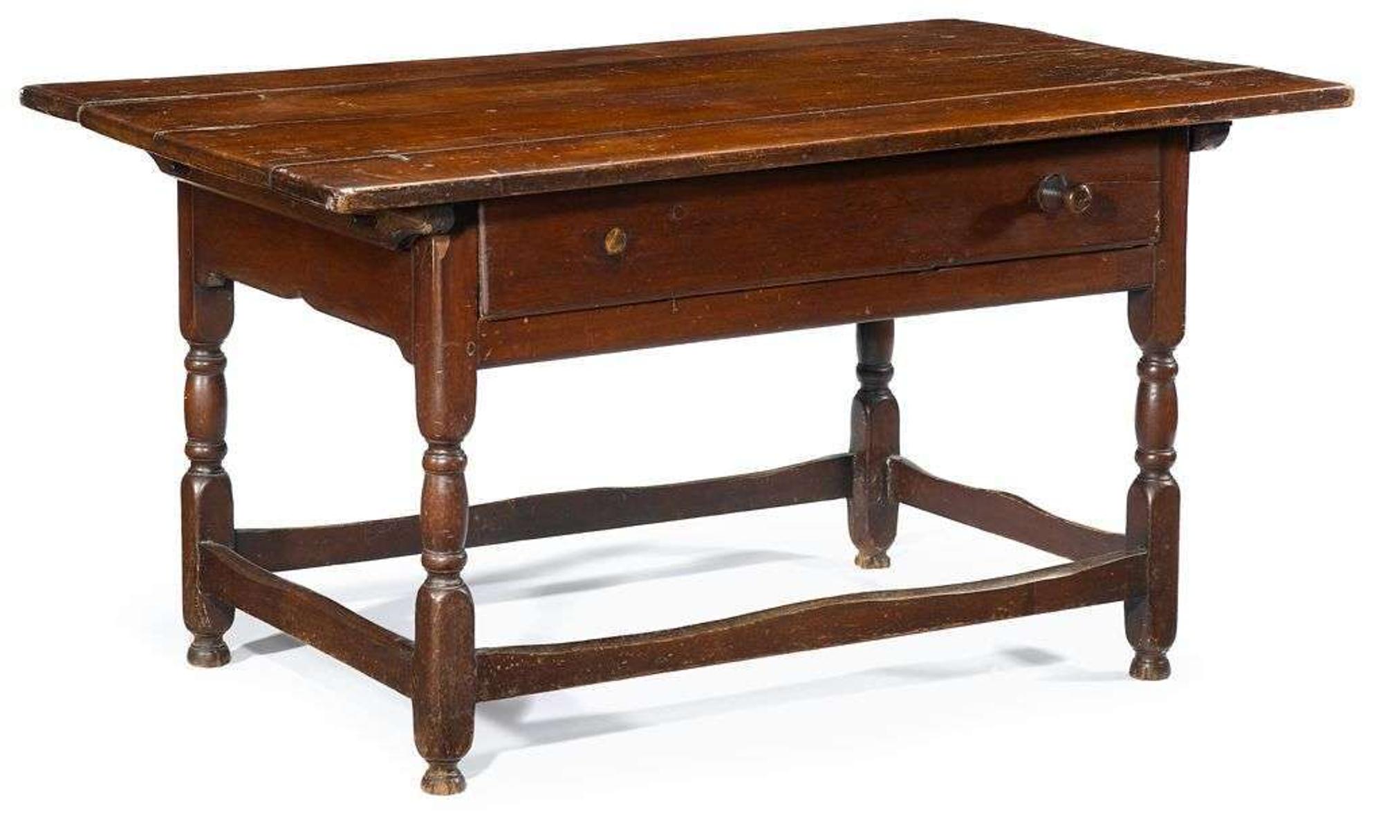 William and Mary walnut tavern table pennsylvania, circa 1750