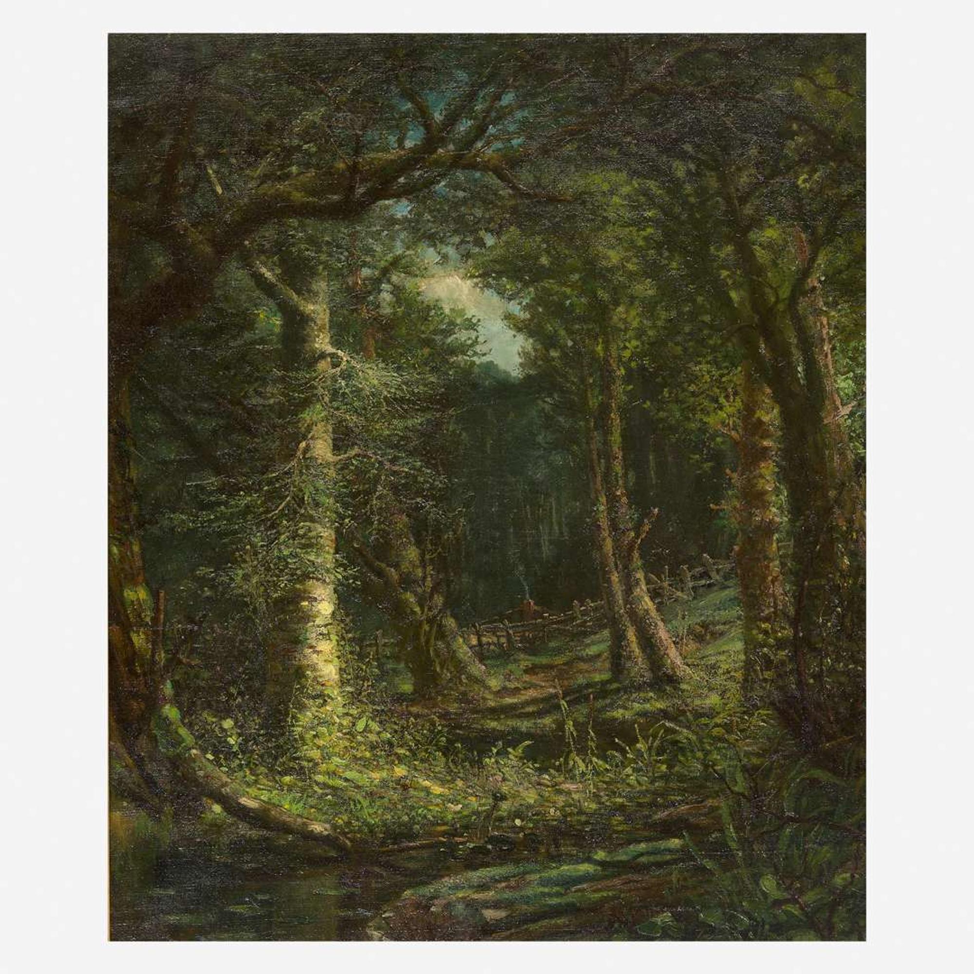 Robert B. Hopkin (American, 1832-1909) Through the Trees