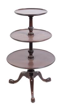 An American Mahogany Dumbwaiter, Kittinger Height 40 inches. — 20TH CENTURY
